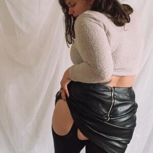 Snag Tights Mock Garters - Sexy AF Size E (US 12-14)